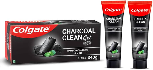 Colgate Charcoal Clean 120gx2