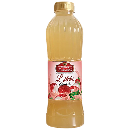 Mishrambu Litchi Squash / Sharbat (Premium Lychee Fruit Concentrate) 750ml