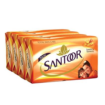 Santoor Sandal & Turmeric Soap (Pack of 5x65g)