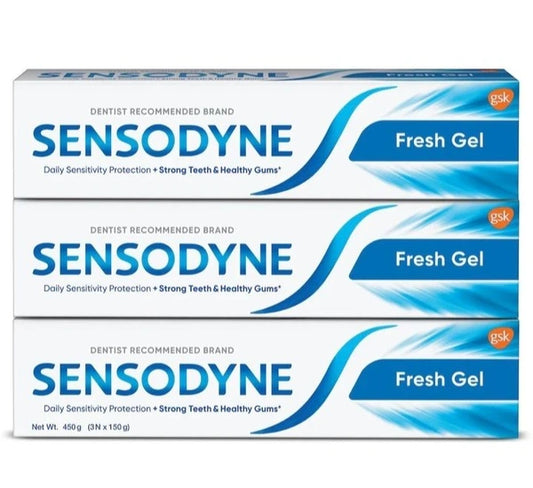 Sensodyne fresh gel 3x150g
