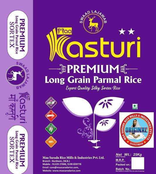 Kasturi Premium Rice (25 kg bag).
