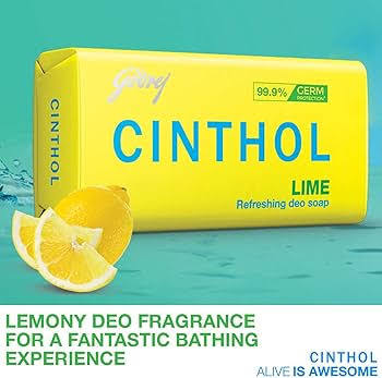 Godrej Cinthol Lime Refreshing Deo Soap 4x75g