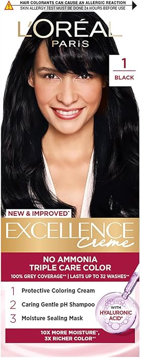 L'Oréal Paris Excellence Crème (Shade 1 - Natural Black):