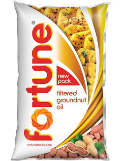 Fortune "Fresh & Pure" Filtered Groundnut Oil (Moongfali ka Tel) 1 L