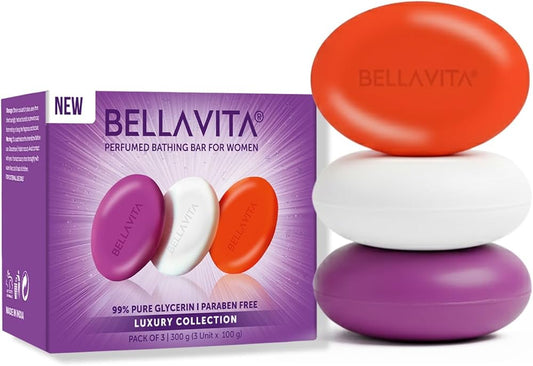 Bella Vita Luxury Perfumed Bathing Bars 3x100g
