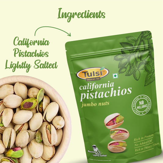 Tulsi California Roasted & Lightly Salted Pistachios 200g