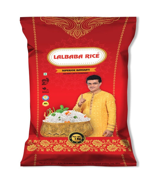 Lalbaba Superior Banskati Rice (26 kg bag).