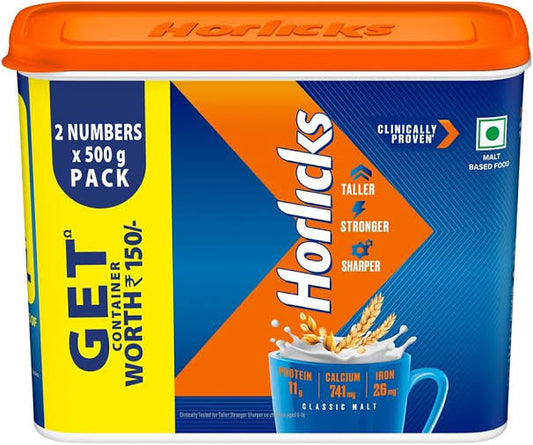 Horlicks 1kg Jar 500X2