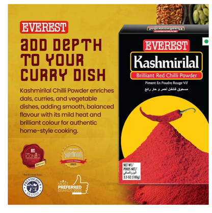 Everest Kashmirilal Brilliant Red Chilli Powder - 100gm