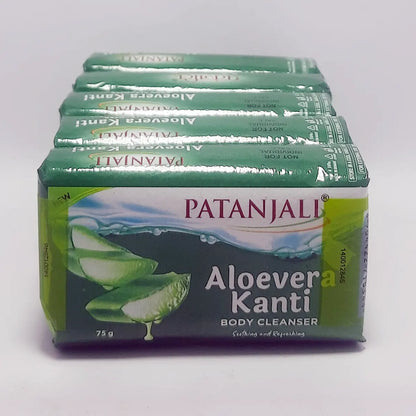 Patanjali Aloe Vera Kanti Soap (pack of 5x75)