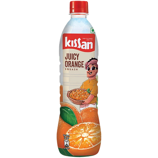Kissan Juicy Orange Squash (Premium Fruit Concentrate) 750 ml