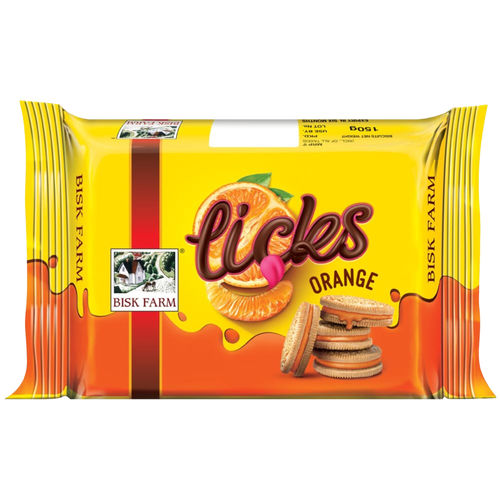 Bisk Farm Licks Orange Cream Biscuit