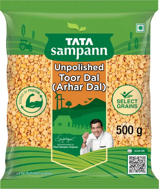 Tata Sampann Toor/Arhar Dal (Split)  (500 g)